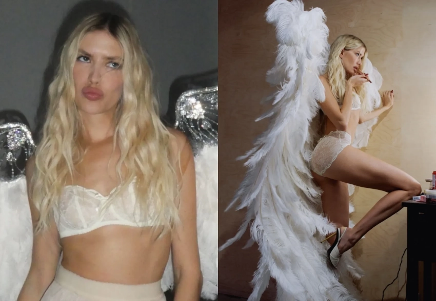 Елена Перминова снялась в образе "ангела" Victoria’s Secret