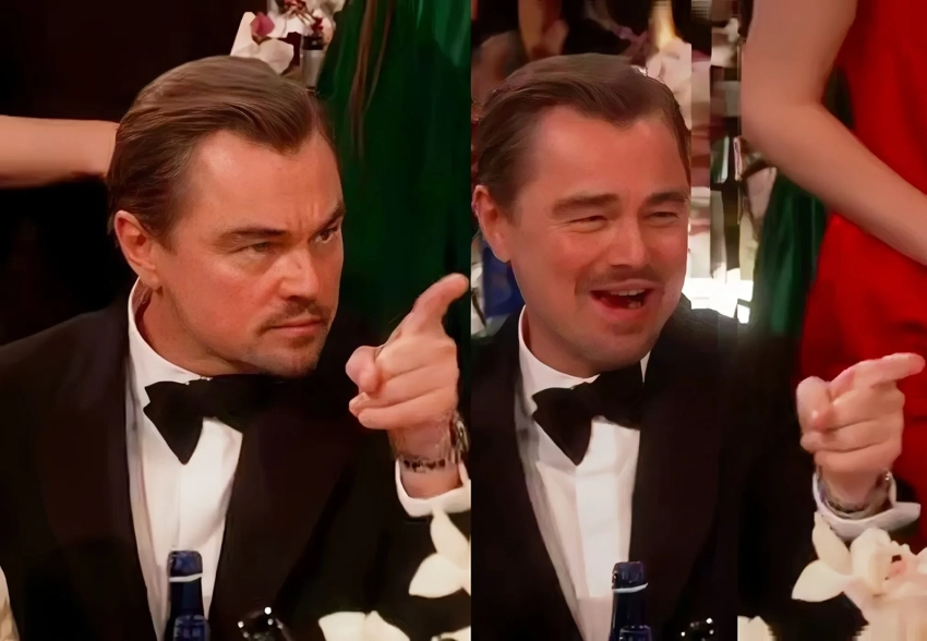 Леонардо ДиКаприо стал "королём мемов" из-за нового вирусного видео с "Золотого глобуса"