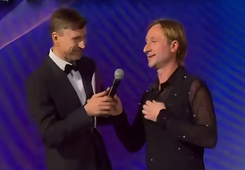 "Исторический момент через 24 года". Бывшие соперники Евгений Плющенко и Алексей Ягудин встретились на льду