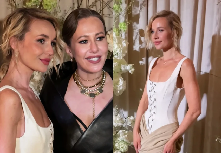 Мини-платье с корсетом, Ксения Собчак, Пелагея, Сергей Лазарев и Николай Басков среди гостей: Полина Гагарина отметила 39-летие